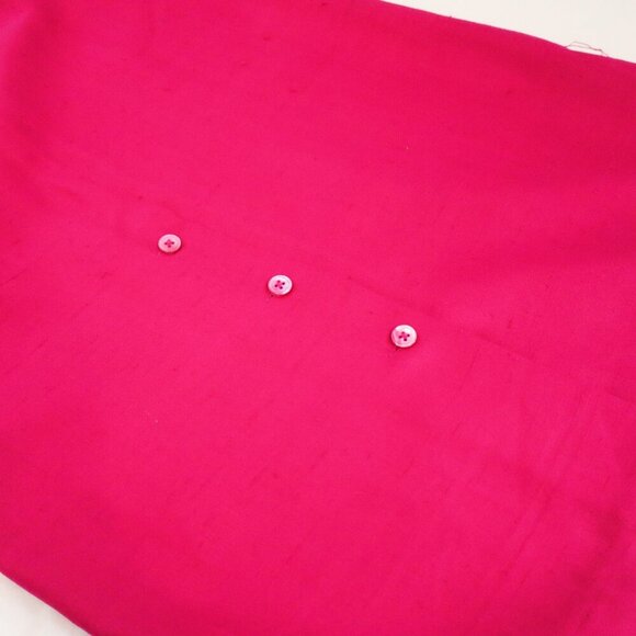 Nordstrom Vintage 100% Silk Skirt 80's Lined Magenta Label Size 10 fits 6 NWT - Picture 9 of 10